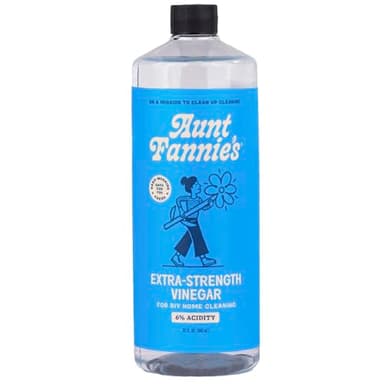 Aunt Fannie's Extra Strength Cleaning Vinegar, 32 Ounce, Multipurpose Household Cleaner, No Added Scents, Dyes, or Other Additives, Pack of 1