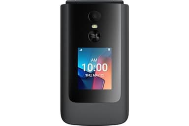 TCL FLIP 4 5G (T440W) | 2/32GB | 5G Volte Flip Phone | for T-Mobile | KaiOS, Large Buttons, HD Voice | Stone Gray