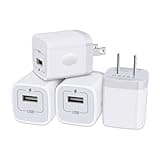 iPhone Charger Block, Plug in Phone Charger, Sicodo 4Pack Single Port USB Wall Charge Fast Charging Adapter Cube Box for iPhone 16 15 14 13 SE(2020) 12/11pro/XS/XS Max,Samsung Galaxy S25/S24/S23,LG