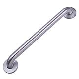 Amazon Basics Bathroom Handicap Safety Grab Bar, 18 inch Length, 1.25 Inch Diameter, Stainless Steel