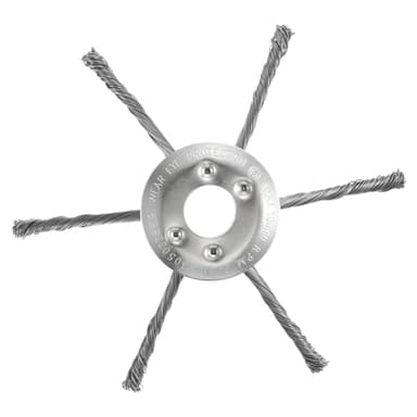 uxcell Steel Wire Brush Cutter Trimmer Head, 8Inch Unbreakable Wired Trimmer Blade for Lawn Mower Tray - 6 Blade
