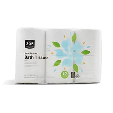 365 by Whole Foods Market, 100% Recycled Bath Tissue, Ultra-Strong, 260 Sheets per Roll, 12 Count