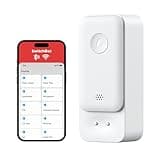 SwitchBot WiFi Water Sensor 1 Pack, Smart Water Leak Detector, 100dB Adjustable Alerts & App Alerts, IP67 Waterproof, Wireless Detector for Kitchen, Bathroom, Basement, No Hub Required (Support 2.4G)