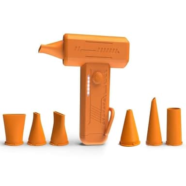 Cordless 6-Nozzle Paint Dryer & Fluid Art Blower - Cool Air Only for Acrylic Pouring, Watercolor, Ink Texture | Portable Tool for Canvas Cells, Dutch Pour, Floetrol Craft Supplies