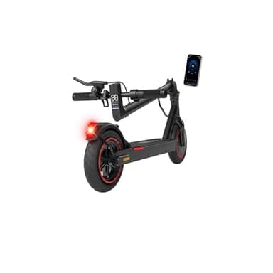 HopCycle Electric Scooters - Electric Scooter for Adults, 500W Motor, 18 MPH Top Speed, 21 Miles Range, App Control, Dual Braking System, 8.5" Tires, Commuter Scooter for City Travel