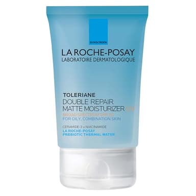 La Roche-Posay Toleriane Double Repair Matte Moisturizer SPF 30, Lightweight Daily Face Moisturizer for Oily Skin & Combination Skin, With Niacinamide & Vitamin B3, Oil Free, Fragrance Free