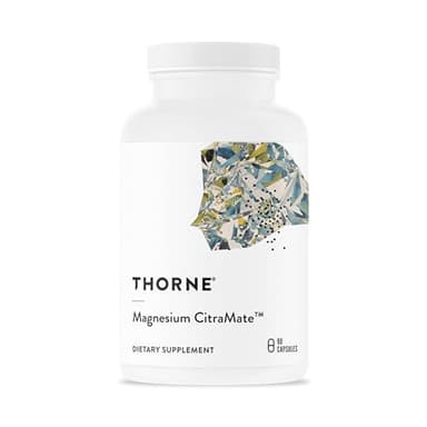 THORNE - Magnesium CitraMate - Magnesium Citrate & Malate Supplement - Supports Heart Health, Skeletal Muscles, Cardiac & Lung Function, Bone Density & More* - Third-Party Certified - 90 Servings