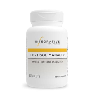 Integrative Therapeutics Cortisol Manager - Balance Cortisol & Support Relaxation for Restful Sleep* - Includes Ashwagandha & L-Theanine for Confidence with Less Stress* - 90 Tablets (45 Servings)