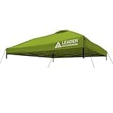 Leader Accessories Replacement Canopy Top Cover for 10’ X 10’ Straight Leg Pop Up Canopy Tent, Canopy Top Cover Only-Green