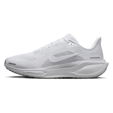 Nike Women's Pegasus 41 White/White/Pure Platinum/Metallic Silver 9 Medium