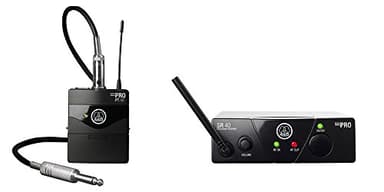 AKG Pro Audio WMS40MINI Wireless Microphone System, Instrumental Set Band US25D, with SR40 Receiver and PT40 Mini Pocket Transmitter