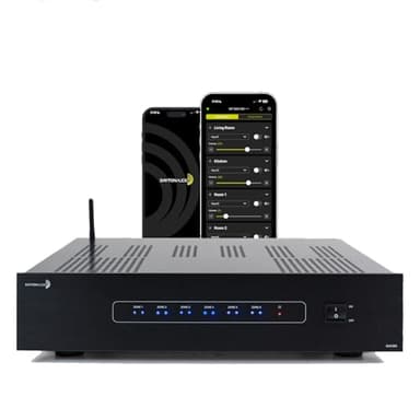 Dayton Audio DAX88 8-Source 8-Zone Bridgeable Distributed Audio Matrix Amplifier with Integrated Wi-fi and Mobile App - 75 WPC at 8 Ohms, 180 WPC at 8 Ohms Bridged - 5 Year Warranty