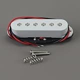 FLEOR Single Coil Pickup Ceramic White Neck Pickup Fit ST Style Electric Guitar