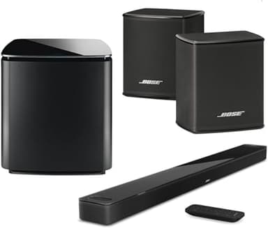 Bose Home Theater System Smart Ultra Dolby Atmos Soundbar, Bass Module 700 2X Wireless Surround Speaker, Black