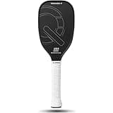 Pickleball Training Paddle -USAPA Approved Pickleball Trainer Practice Paddle,Carbon Fiber Particle Paint Frosted Surface, Extra Long Handle,16mm Core Sports Sweet Spot Training Racket