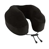Cabeau Neck Pillow for Airplane Travel – Evolution Classic – Memory Foam U Shaped Design – Supportive for Sleeping with Adjustable Support Clasp (Midnight Black)