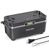 Cleartide Condensate HVAC Pump, Ultra-Quiet 25dB, 1/30 HP 135 GPH, Automatic Condensate Removal Pump with Safety Switch for Air Conditioner/Furnace/Dehumidifier/Ice Machine, 100-240V, 27ft Head Height