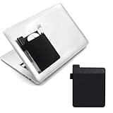 Portable External Hard Drive Carrying Case Sleeve Storage for Laptop, Reusable Adhesive Stick On Holder for Computer Accessories Wireless Mouse/Earphones/USB Cable,Travel Pocket Pouch