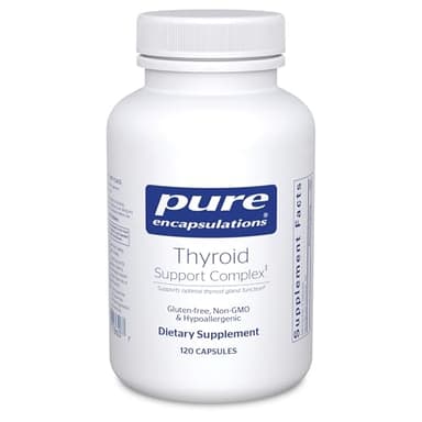 Pure Encapsulations Thyroid Support Complex - Supports Thyroid Health* - Antioxidant Infusion - with Ashwagandha & Iodine - Non-GMO & Vegetarian - 120 Capsules