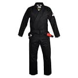 FUJI Summerweight BJJ Uniform, Lightweight BJJ Gi with Bungee Drawstrings, Black, A3