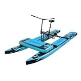 Spatium Sup Water Bike Inflatable Pedal Boat Inflatable Pedal Kayak Water Bikes for Lake Fishing Pedal Boat More Stable and Easy to Drive on Water Blue Black