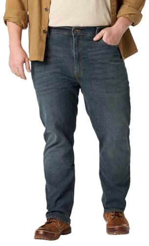 Levi Strauss Signature Gold Men's Regular Straight Fit Jeans, Bigfoot, 34W x 36L