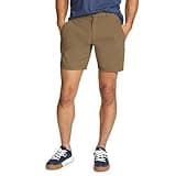 Eddie Bauer Men's Regular Fit Horizon Guide Wander Shorts, Light Olive, 34W
