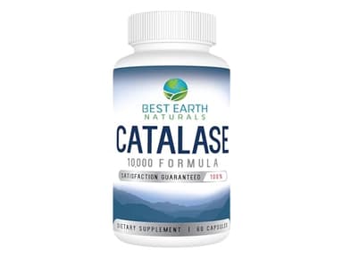 Best Earth Naturals Catalase Supplement 10,000 with Saw Palmetto, Biotin, Fo-Ti, PABA - Hair Supplements for Strong Hair - 60 Capsules