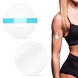30 Pack Sensor Covers Glucose Monitor Patches Compatible with Libre 2/3, Latex-Free Medical Adhesive Patches for Precut CGM Tape with No Glue on The Center Waterproof and Strong Stick for Long Stay
