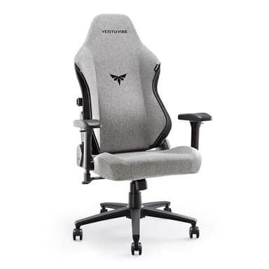 VENTUVIBE Gaming Chair - High Back Ergonomic Computer Chair with Lumbar Support, Video Game Chair-4D Adjustable Armrests,170° Reclining & 320lb Capacity,Fabric,Gray