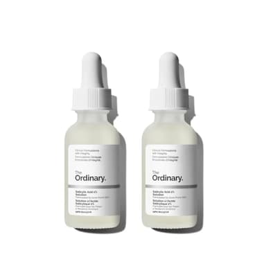 The Ordinary Salicylic Acid 2% Solution, Acne-Fighting Serum for Blemish-Prone Skin, 1 Fl Oz (Pack of 2)