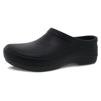 Dansko Women's Kaci Occupational Mule Clog - Lightweight and Slip Resistant Made with Bio-Based EVA for Long-Lasting Wear - Great for Healthcare, Food Service, Landscaping Black 7.5-8 M US