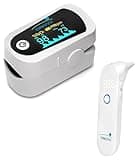 Innovo Medical iP900B Bluetooth Finger Pulse Oximeter with Digital Ear Thermometer Bundle