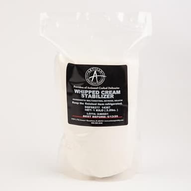 Whipped Cream Stabilizer for Professional Chefs - 2.2 Lb Bulk Case, Tasteless and Odorless Powder for Perfect Dessert Toppings and Fillings
