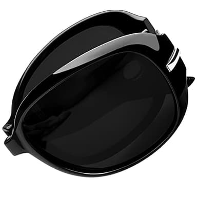 Joopin Big Foldable Sunglasses Folding Sun Glasses Polarized UV Protection Trendy Large Shades for Women Ladies Fold Up Sunnies Black