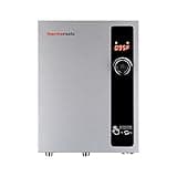Tankless Water Heater Electric 18kW 208~240 Volt, ThermoMate On Demand Instant Endless Hot Water Heater, Self Modulating Saving Energy for Residential Whole House Shower, 76A GRAY