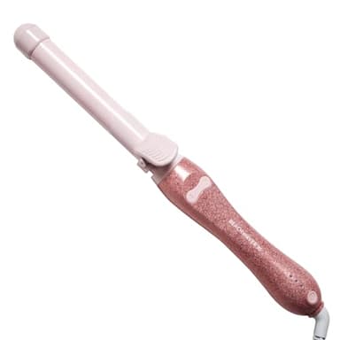 The Beachwaver Co. B1 Rotating Curling Iron - Pink Glitter | Automatic 1-Inch Ceramic Curling Iron - Most Common Barrel Size for All Hair Lengths! | Auto-Shut Off, Travel-Friendly, Dual Voltage