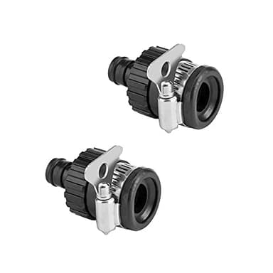Acxico 2Pcs Universal Water Quick Faucet Adapter Tap Connection Garden Hose Pipe Fitting