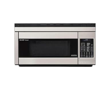 Sharp R1874T 1.1 cu. ft. 850W Sharp Stainless Steel Over-the-Range Convection Microwave Oven