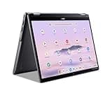 Acer Chromebook Plus Spin 514 Laptop with Google AI – 14" WUXGA 1920x1200 IPS Touch Display Intel Core 5 Processor 120U 8GB LPDDR5X 256GB SSD WiFi 6E FHD Webcam Chrome OS CP514-4HN-58BV