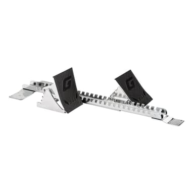Gill Athletics S2 Starting Block 8" Tall Cast Aluminum Pedals - Designed for High Level Track & Field Competition - Pedals Feature Four Angle Adjustments - Includes 1⁄2” Pyramid Spikes - Black