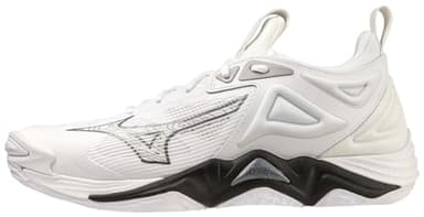 Mizuno Wave Momentum 3 Women's Volleyball Shoe | Womens Volleyball Footwear | White-Black | US Womens 8