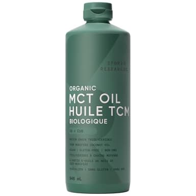 Sports Research Organic MCT Oil - Keto & Vegan MCTs C8, C10 from Coconuts - Fatty Acid Brain & Body Fuel, Non-GMO & Gluten Free - Flavorless Oil, Perfect in Coffee, Tea & Protein Shakes - 32 oz