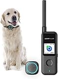 Aorkuler Dog GPS Tracker 2, GPS Pet Tracker Without Monthly Fee or Subscription, Real-Time Dog Collar Tracking Device Without Cell Signal, Pro Black