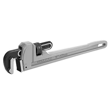 DURATECH 18-inch Heavy Duty Aluminum Straight Pipe Wrench, Adjustable Plumbing Wrench, Drop Forged, Exceed GGG standard
