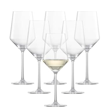 ZWIESEL GLAS Pure Sauvignon Blanc White Wine Glass (Set of 6), Graceful Wine Glasses for White Wine, Dishwasher-Safe Tritan Crystal Glasses, Made in Germany (14 Ounce)
