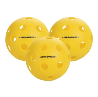 Pickleball Marketplace Onix Popular Fuse Indoor Pickleball Balls are Ready to Play Immediately Out of The Box - The Balls Offer Superior Balance and a consistent Feel. 3 Pack – Yellow