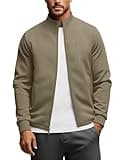 Zengjo Mens Track Jacket Lightweight(Olive Green,M)