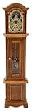 Dollhouse Miniature 1:12 Scale Walnut Grandfather Clock #T6317