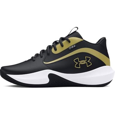Under Armour Unisex Lockdown 7, (001) Black/Black/Metallic Gold, 7.5, US